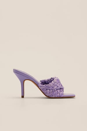 Dusty Lilac Mules
