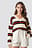 V-neck Striped Knitted Sweater