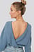 V-shape Deep Back Sweater