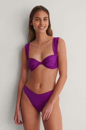 Purple Bas de bikini recyclé