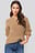 Wide Band V-Neck Ribbed Sweater