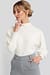 Wide Cuff Balloon Sleeve Knitted Sweater