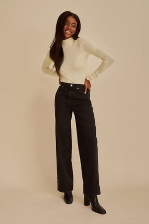 Black Jean évasé