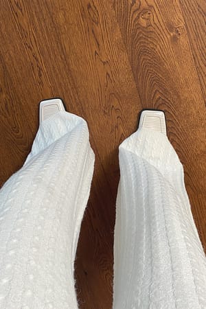 Off White Pantalon large en maille