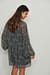 Recyclée robe mini diaphane
