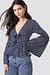 Wide Sleeve Polka Dot Blouse