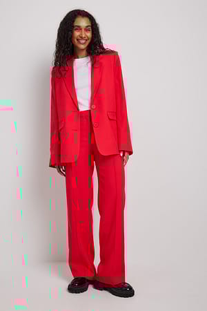 Red Pantalon de costume large