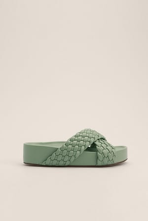 Dusty Mint Pantoufles