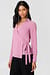 Wrap Over Chiffon Shirt