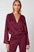 Wrapped Jacquard Satin Top
