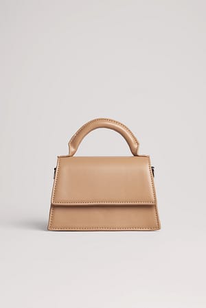 Beige Mini sac à compartiments