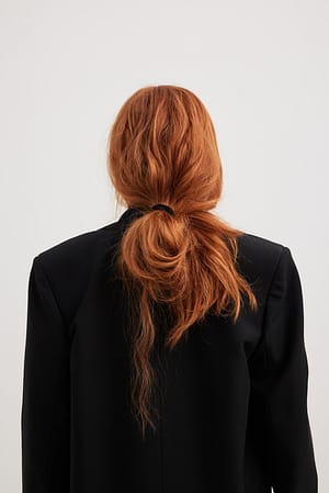 Black Lot De 5 Liens Pour Cheveux Doux