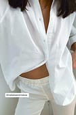 White Chemise en coton classique