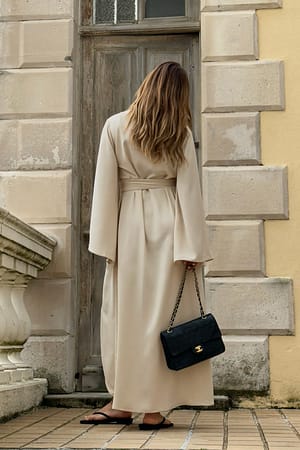 Sand Robe portefeuille mi-longue nouée