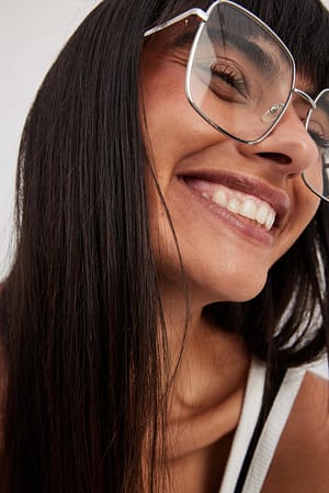Transparent Lunettes de soleil rétro