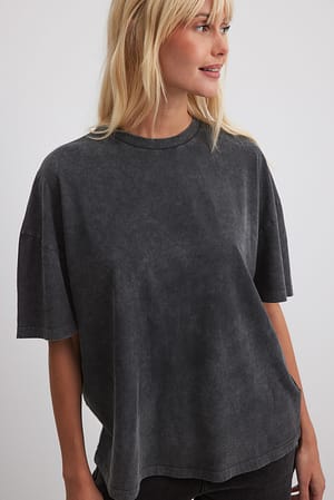 Grey T-shirt oversize délavé