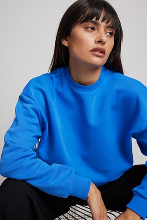 Dark Blue Sweat surdimensionné