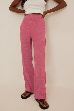 Pink Pantalon jambe large