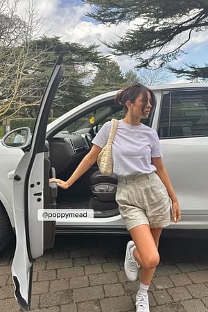 Beige Short en lin