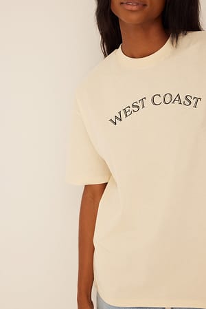 Off White Tee-shirt surdimensionné imprimé