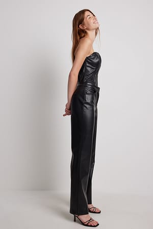 Black Pantalon faux cuir