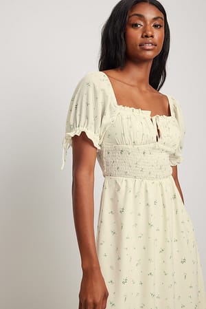 Basil Flower Robe à manches nouées