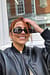 Lunettes de soleil larges au look rétro recyclées