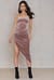 Off Shoulder Side Slit Dress