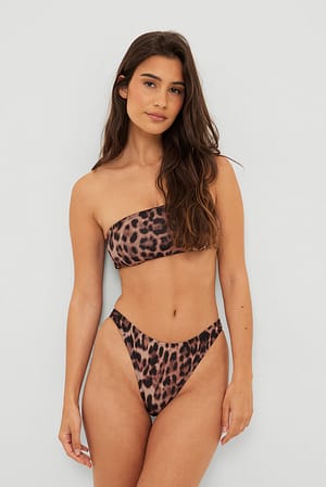 Leo Culotte de bikini à taille haute en tissu recyclé