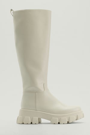 Offwhite Bottes tige à semelle haute