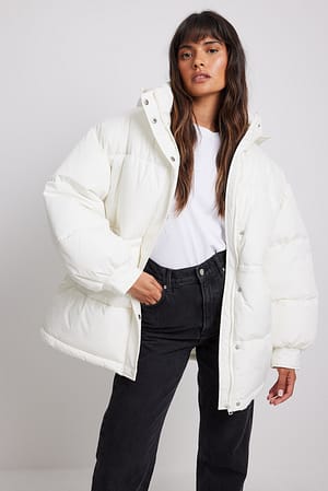 Offwhite Veste matelassée avec cordon à la taille recyclée