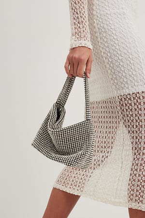 Silver Sac seau strassé