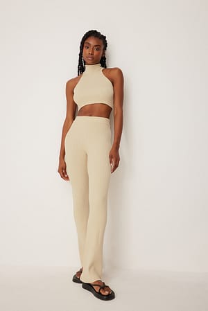 Offwhite Pantalon côtelé