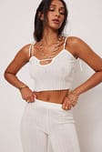 Offwhite Débardeur côtelé
