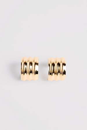 Gold Boucles d'oreilles avec anneau