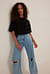 T-shirt à col rond oversize bio