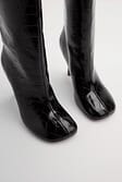 Black Bottes à bouts arrondis