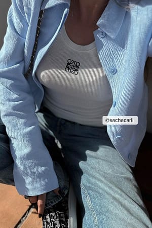 Light Blue Veste courte