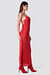 Long Satin Lacing Dress