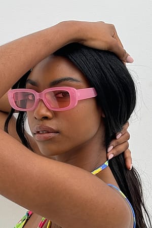 Pink Lunettes de soleil scintillantes
