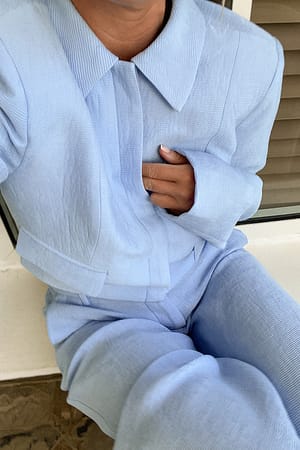 Light Blue Veste courte