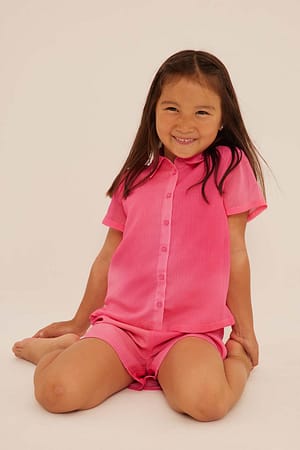 Ombre Print Petite chemise à manches courtes
