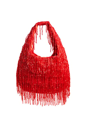 Red Petit sac avec perles