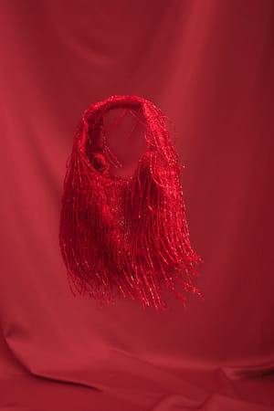 Red Petit sac avec perles