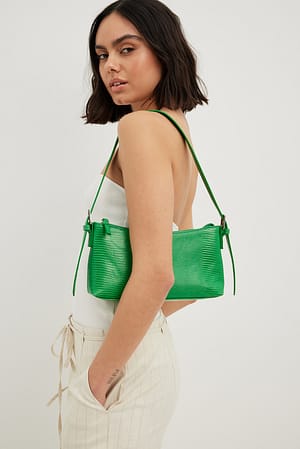 Green Sac baguette serpent