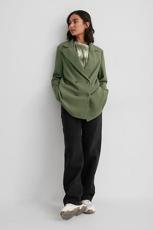 Dark Green Matiamu By Sofia x NA-KD Blazer surdimensionné