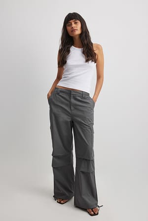 Dark Grey Pantalon cargo à poches