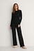 Soft Ribbed Wide Basic Pants