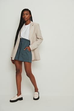Tie Front Shorts Outfit
