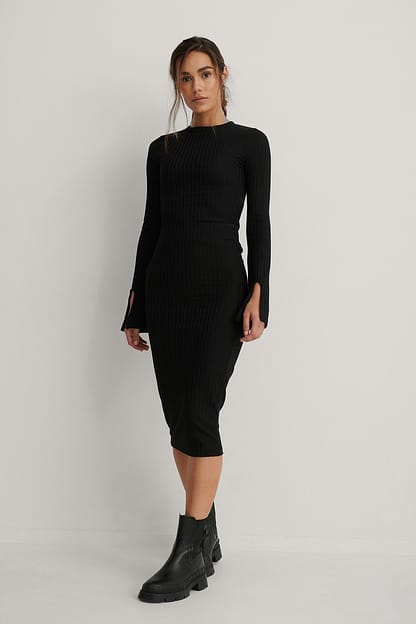 Black Bottines en cuir